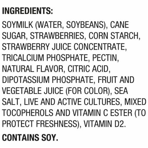 Silk Strawberry Dairy Free Soy Milk Yogurt Cup Perspective: top