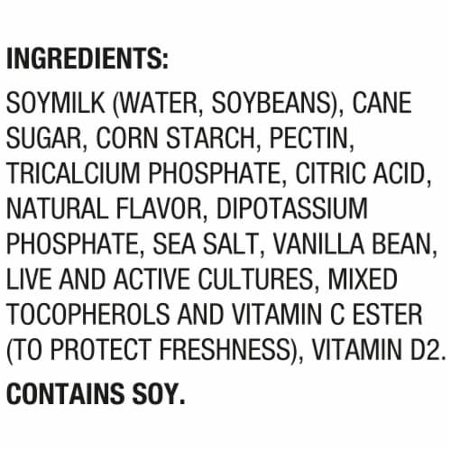 Silk Vanilla Dairy Free Soy Milk Yogurt Cup Perspective: top