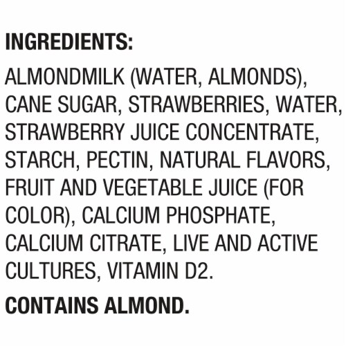 Silk Strawberry Almond Milk Yogurt Alternative Cup Perspective: top