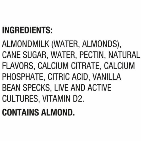 Silk Vanilla Dairy Free Almond Milk Yogurt Cup Perspective: top
