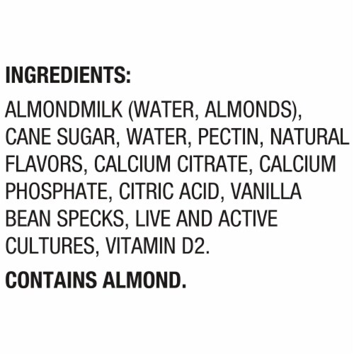 Silk Vanilla Dairy Free Almond Milk Yogurt Cup Perspective: top