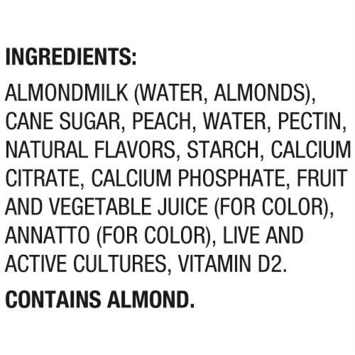 Silk Peach Almond Milk Yogurt Alternative Cup Perspective: top