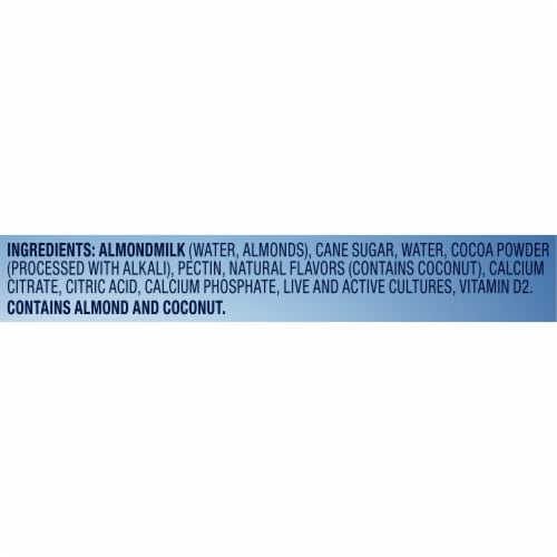 Silk Dark Chocolate Coconut Dairy Free Almond Milk Yogurt Cup Perspective: top