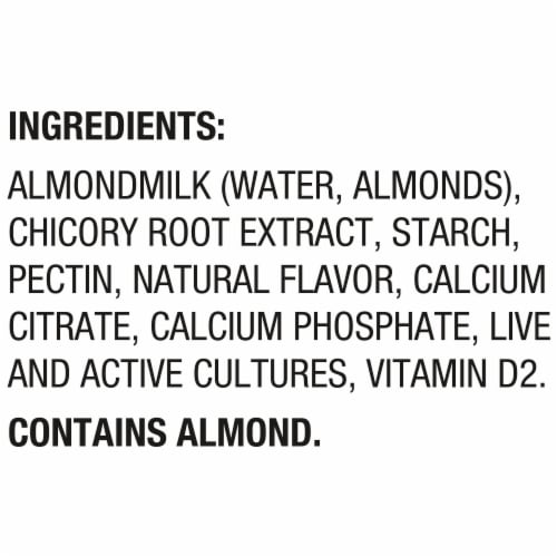 Silk Unsweetened Vanilla Dairy Free Almond Milk Yogurt Tub Perspective: top