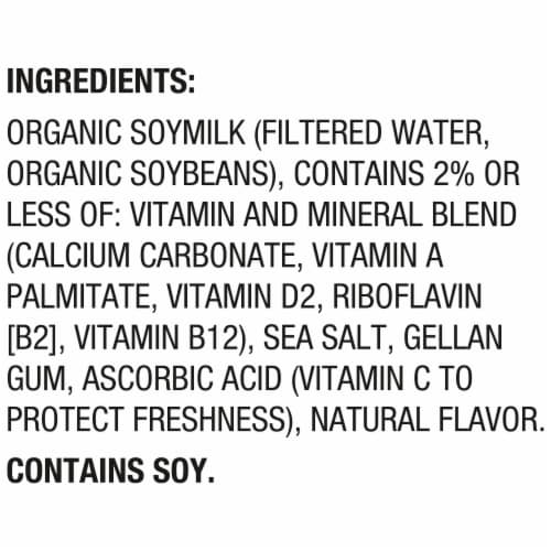 Silk Dairy Free Organic Unsweetened Plain Soy Milk Half Gallon Perspective: top