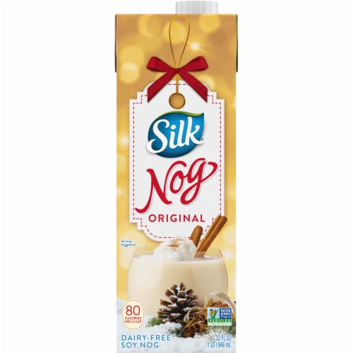 Silk Dairy Free Nog Soy Milk Quart Perspective: top