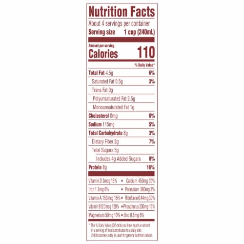 Silk Dairy Free Shelf Stable Original Soy Milk Quart Perspective: top