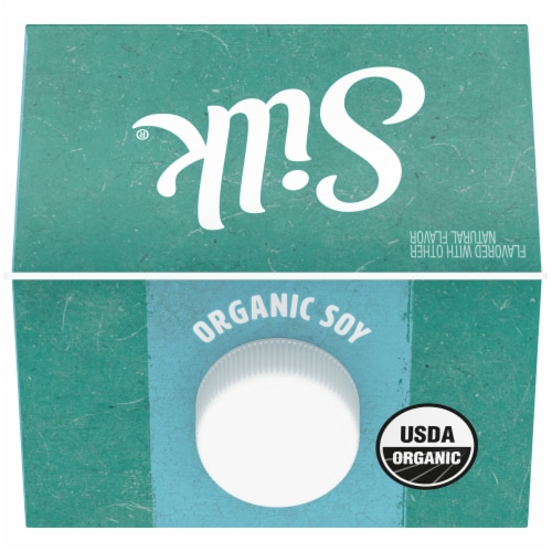 Silk Organic Unsweet Vanilla Soymilk Perspective: top