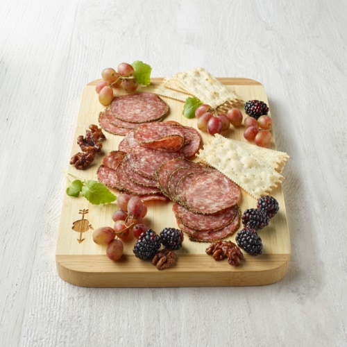 Applegate Natural Uncured Peppered Genoa Salami Perspective: top