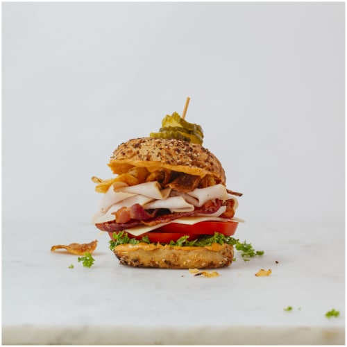 Applegate Natural Oven Roasted Turkey Breast Deli Meat Family Pack Perspective: top