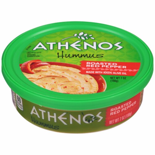 Athenos Roasted Red Pepper Hummus Perspective: top