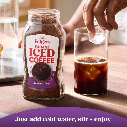 Folgers Instant Iced Coffee Perspective: top