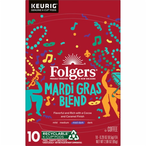 Folgers® Mardi Gras Blend K-Cup® Coffee Perspective: top