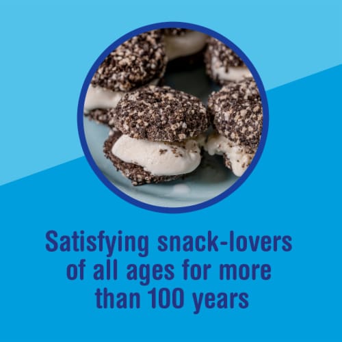 Tastykake Scoop Shop Cookies and Creme Mini Donuts Crunch Topped Chocolate Donuts Perspective: top
