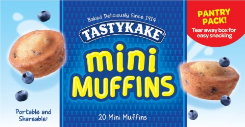 Tastykake® Blueberry Mini Muffins Perspective: top