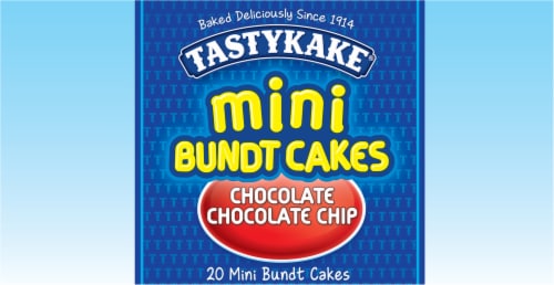 Tastykake Chocolate Chip Mini Bundt Cakes Perspective: top
