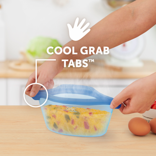 Ziploc® Endurables Medium Container Reusable Silicone Press To Seal Food Storage Container Perspective: top