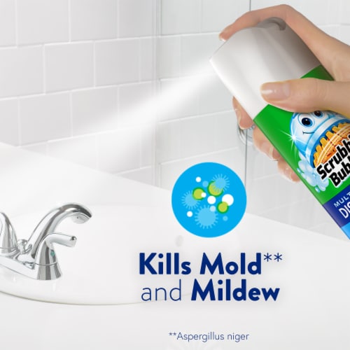 Scrubbing Bubbles Multi-Purpose Disinfectant Cleaner, Aerosol Sanitizing Spray, 12oz Perspective: top