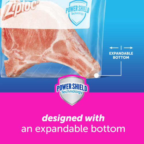 Ziploc® Brand Gallon Slider Freezer Bags Perspective: top