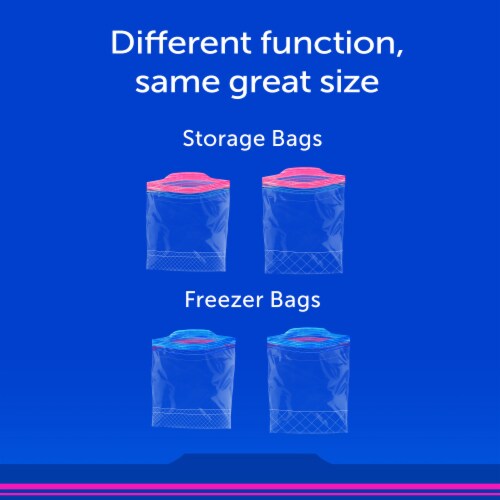 Ziploc® Brand Storage Bags with Stay Open Design for Easy Filling, 1 gal, 75 ct Perspective: top