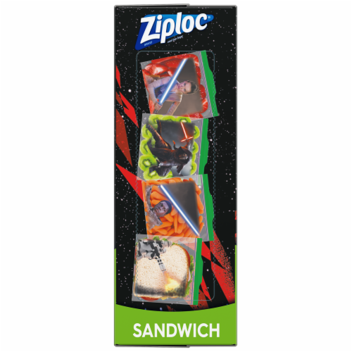Ziploc Disney Print Seal Top Sandwich Bags Perspective: top