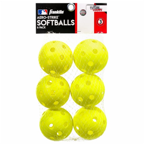 Franklin Aero-Strike Softball - Yellow Perspective: top