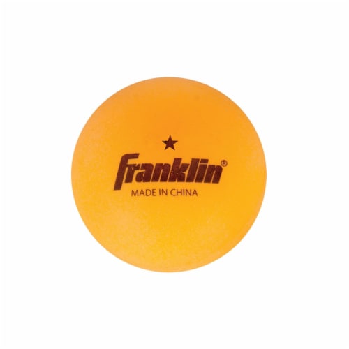 Franklin Star Table Tennis Balls - Orange Perspective: top