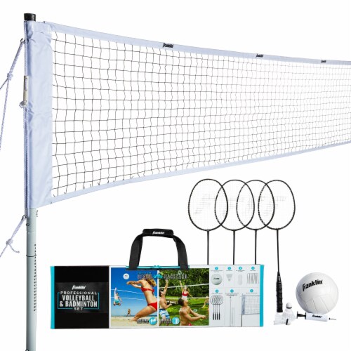 Franklin Professional Volleyball and Badminton Set Perspective: top