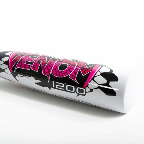 Franklin Venom 1200 Baseball Bat - White Perspective: top
