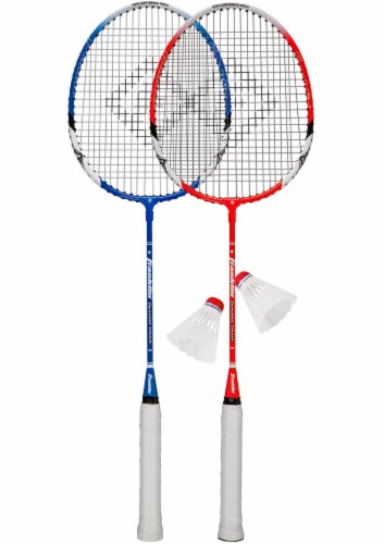 Franklin Badminton Racquet Set - Red/Blue Perspective: top