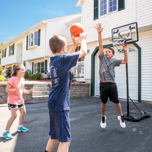 Franklin Adjustable Basketball Hoop - Black/White Perspective: top