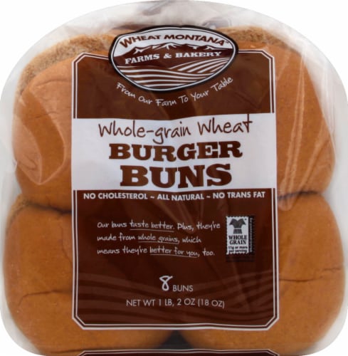 Wheat Montana Wheat Hamburger Buns Perspective: top