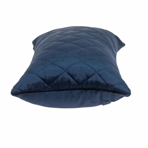 Parkland Collection Milo Transitional Navy Throw Pillow Perspective: top