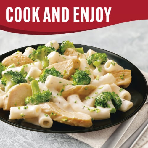 Smart Ones Creamy Rigatoni Pasta with Broccoli & Chicken Frozen Meal Perspective: top