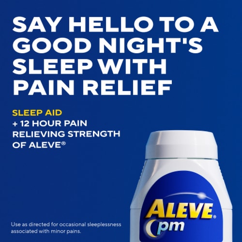 Aleve® PM Pain Reliever & Nighttime Sleep-Aid Caplets Perspective: top