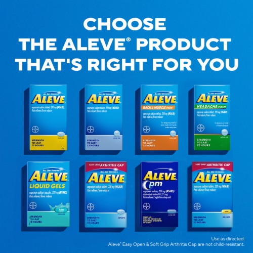 Aleve® Caplets 220 mg Perspective: top