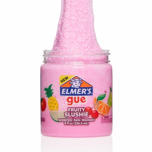Elmer's® Fruit Slushie Crunch Premade Slime Gue - Pink Perspective: top