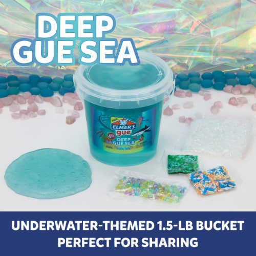 Elmer's Gue Premade Slime - Deep Gue Sea, 1-1/2 lb With Mix-Ins