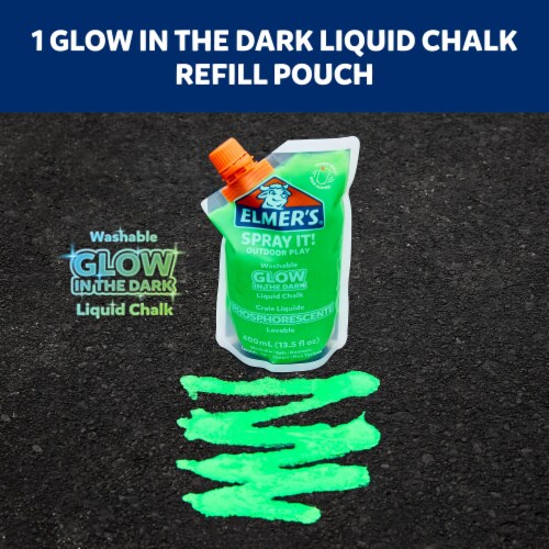 Elmer's® Spray It!™ Outdoor Washable Liquid Spray Chalk Pouch - Green Perspective: top