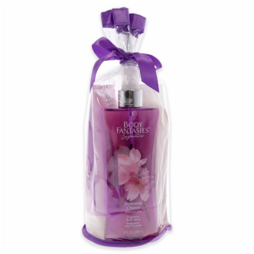 Body Fantasies® Signature Japanese Cherry Blossom Luxury Gift Bag Set Perspective: top
