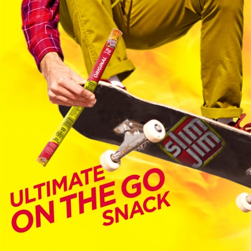 Slim Jim Giant Sized Original Meat Snack Stick Perspective: top