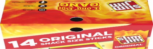 Slim Jim® Original Snack Sized Smoked Meat Sticks Perspective: top