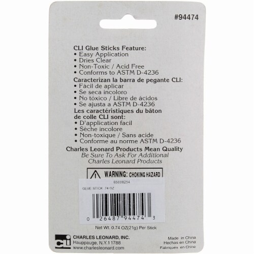 Charles Leonard Inc White Glue Stick Perspective: top