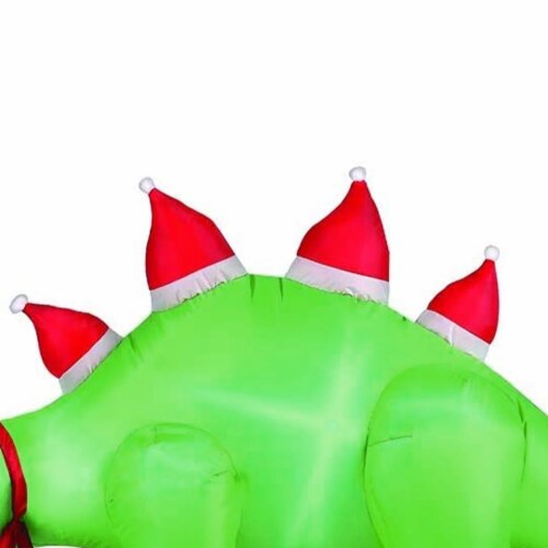 5ft Inflatable Santa Hats Stegosaurus Perspective: top