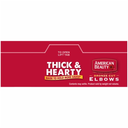 American Beauty™ Thick & Heart Bronze Cut Elbow Pasta Perspective: top