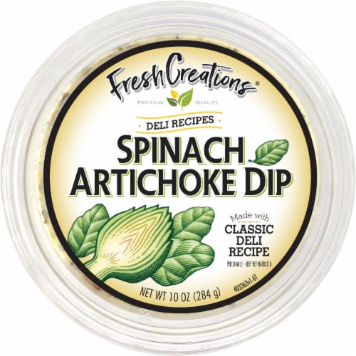 Fresh Creations™ Spinach Artichoke Dip Perspective: top