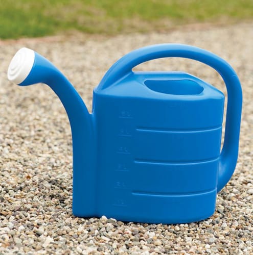 Novelty Bright Blue Watering Can Perspective: top