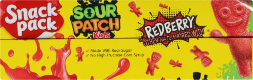 Snack Pack Sour Patch Kids Redberry Juicy Gels Perspective: top