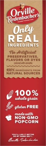 Orville Redenbacher's Reduced Sodium Movie Theater Butter Flavored Microwave Popcorn Perspective: top