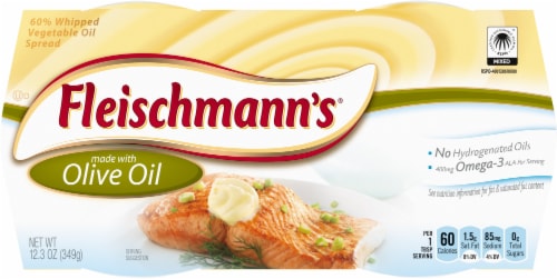 Fleischmann's Vegetable Oil Spread with Olive Oil Tub 2/Pack Perspective: top